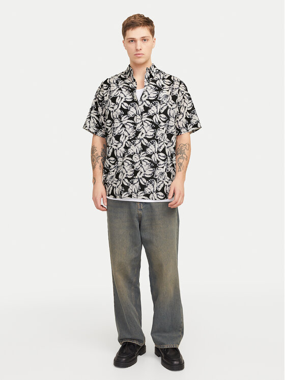 Jack & Jones Jack & Jones Cămașă Joshua 12271089 Negru Wide Fit