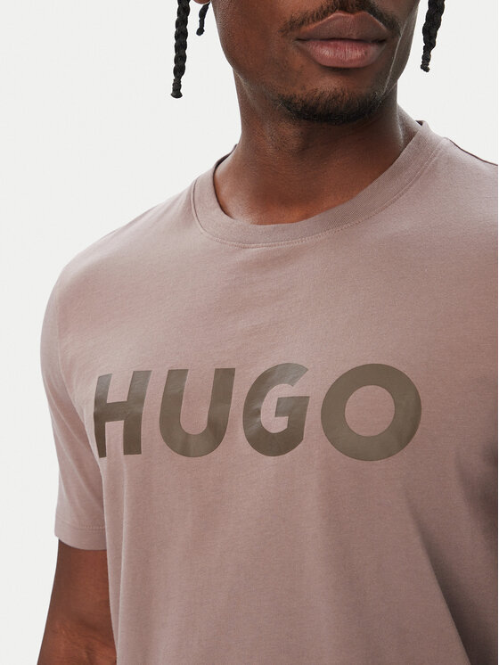 HUGO HUGO T-särk Dulivio 50467556 Pruun Regular Fit