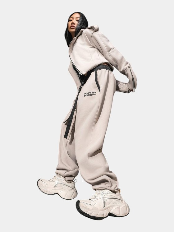 MADE BY SOCIETY MADE BY SOCIETY Sneakersy MBS 01 Neutral W - I15921 Beżowy