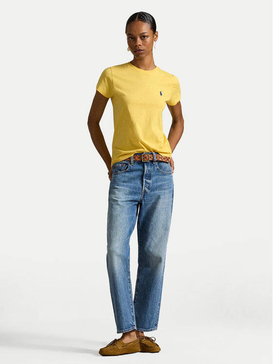 Polo Ralph Lauren Polo Ralph Lauren Majica 211B14605017 Rumena Classic Fit