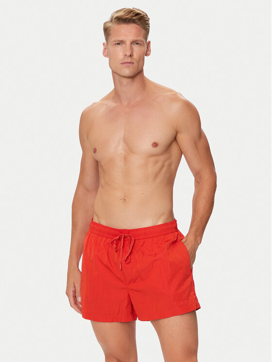 Calvin Klein Swimwear Calvin Klein Swimwear Úszónadrág KM0KM01048 Piros Regular Fit