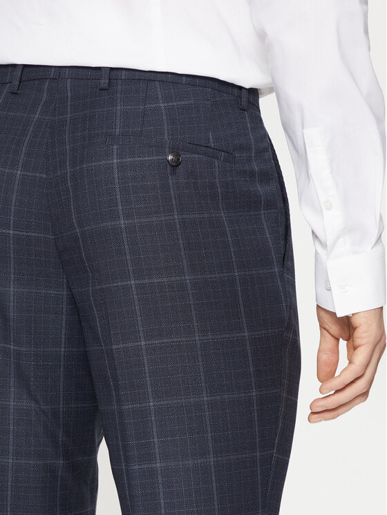BOSS BOSS Garnitur H-Huge 50518097 Granatowy Slim Fit