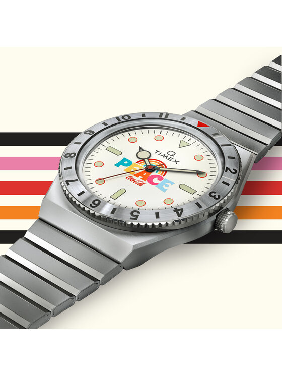 Timex Timex Zegarek Lab Archive 1971 Unity Collection TW2V25800 Srebrny