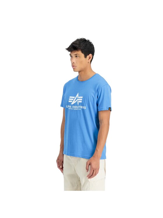 Alpha Industries Alpha Industries T-Shirt AI.100501-737 Niebieski Basic Fit