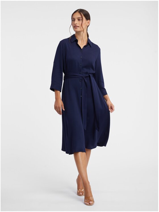 Orsay Orsay Sukienka 431047575000__40 Granatowy Regular Fit