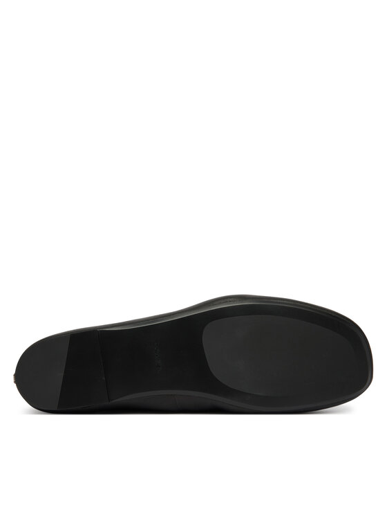 Calvin Klein Calvin Klein Balerina Round Ballerina Lth HW0HW02943 Fekete
