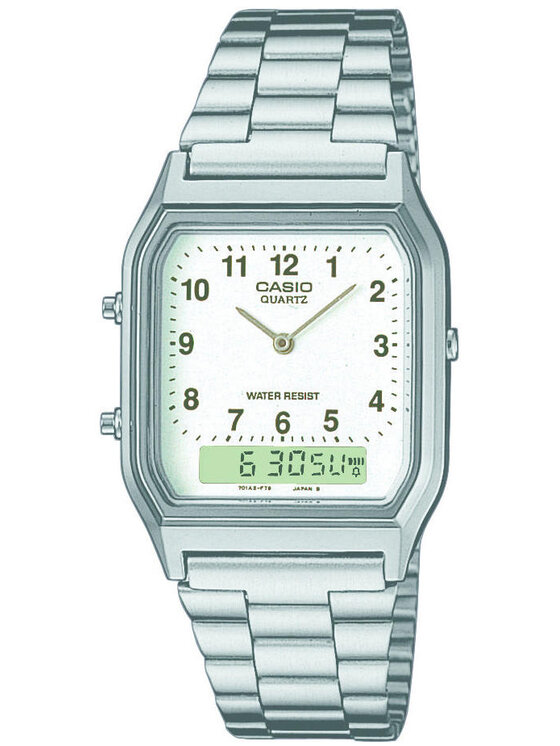 Casio Casio Zegarek AQ-230A-7BMQYES Srebrny