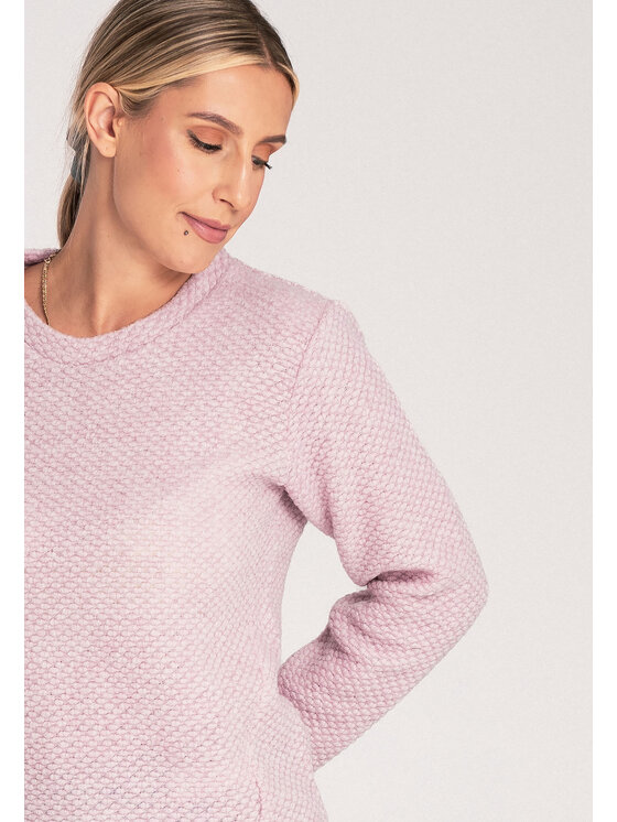 FIGL FIGL Sveter M1044 Ružová Classic Fit
