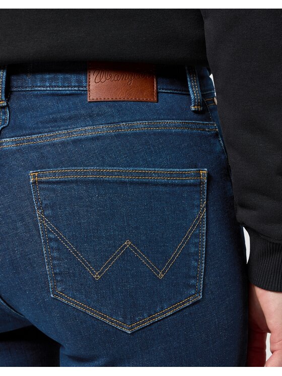 Wrangler Wrangler Jeansy SLIM Granatowy Slim Fit