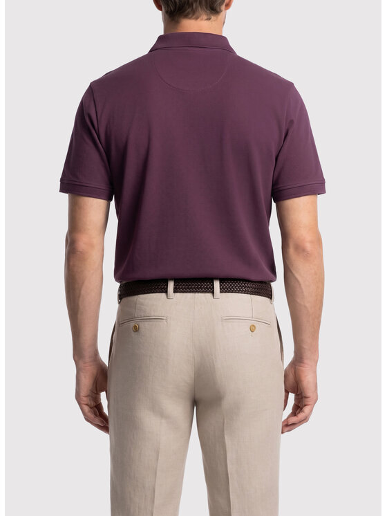 Pako Lorente Pako Lorente Polo P26WF-TX-010 Fioletowy Straight Fit