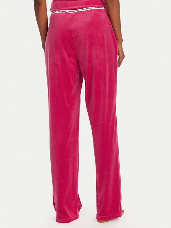 Juicy Couture Juicy Couture Pyžamové kalhoty Vicky JCLAS125504 Růžová Flare Fit