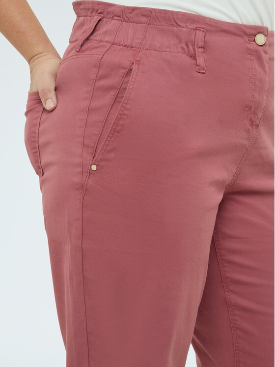 Fiorella Rubino Fiorella Rubino Spodnie materiałowe P706T005159N006 Różowy Regular Fit