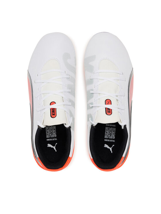 Puma Puma Ποδοσφαιρικά Παπούτσια King Match Fg/Ag Jr 108837 01 Λευκό