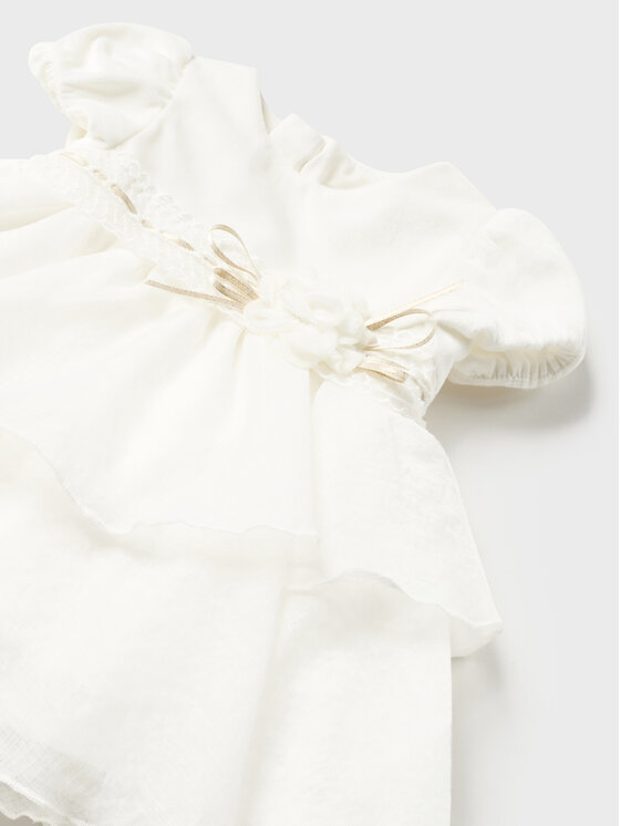 Mayoral Mayoral Elegantes Kleid 2.857 Écru Regular Fit