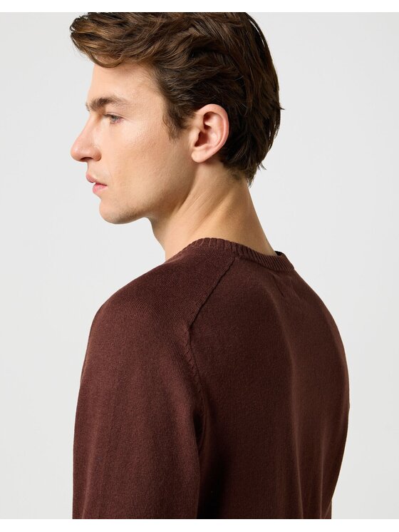 Wrangler Wrangler Sweter 112371538 Brązowy Regular Fit