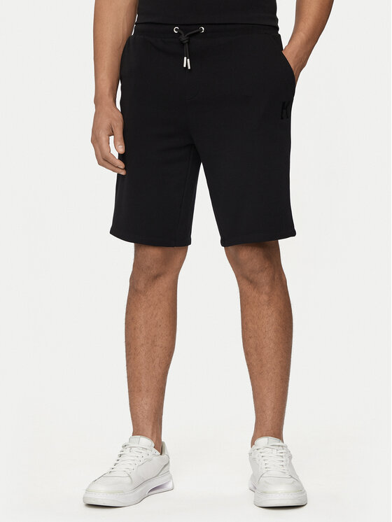 KARL LAGERFELD KARL LAGERFELD Sportovní kraťasy 705889 Černá Regular Fit