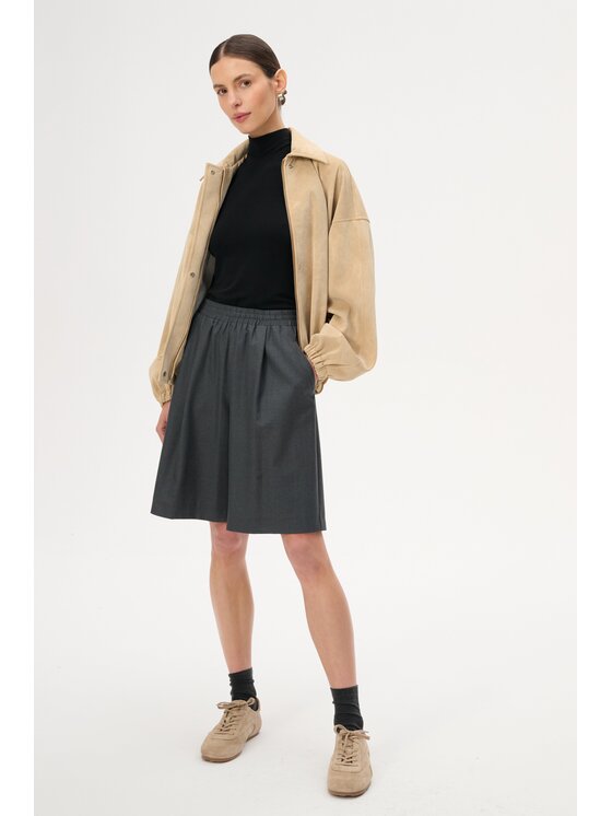 LEBRAND LEBRAND Kurtka bomber Kurtka Claire Beżowy