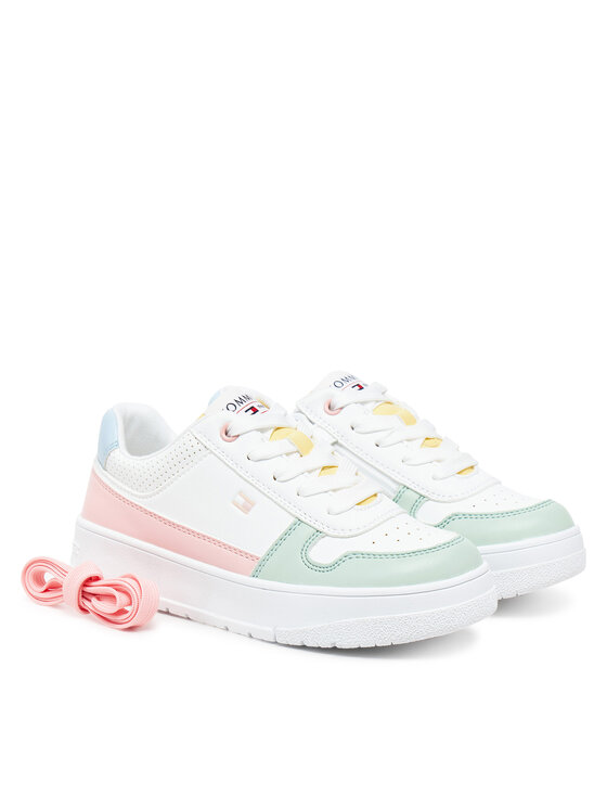 Tommy Hilfiger Tommy Hilfiger Tenisice Low Cut Lace-Up Sneaker T3A9-33740-1355 M Bijela