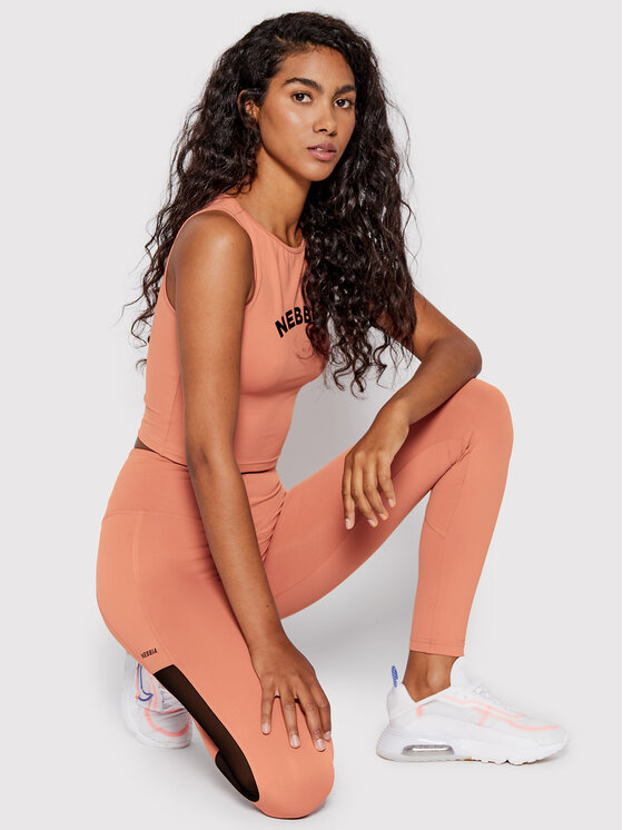 NEBBIA NEBBIA Κολάν Mesh 573 Ροζ Slim Fit