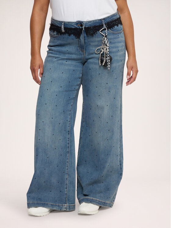Fiorella Rubino Fiorella Rubino Jeansy P431T205410N024 Niebieski Flare Fit