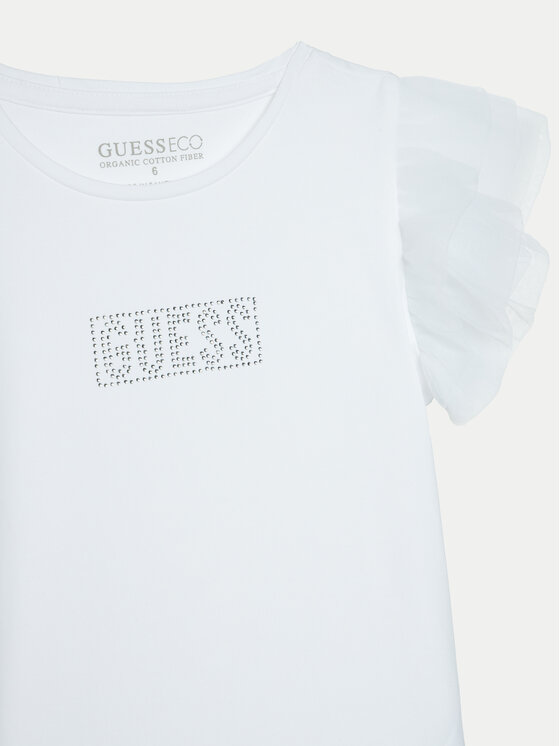 Guess Guess T-krekls J5RI17 K6YW4 Balts Regular Fit