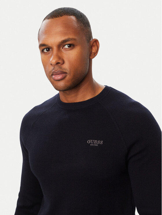 Guess Guess Πουλόβερ M6BR13 Z1361 Σκούρο μπλε Regular Fit