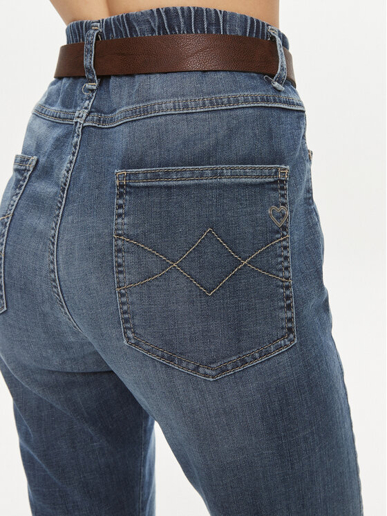 Please Please Jeans P2TDBQ2W7N Blu Straight Leg