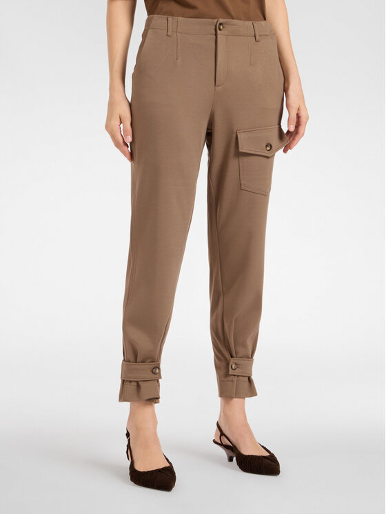 Elena Mirò Elena Mirò Pantaloni di tessuto P171P000374N022 Marrone Regular Fit