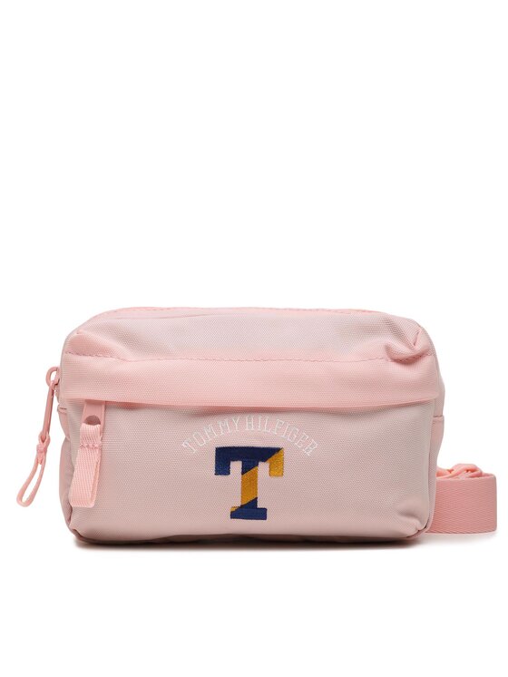 Tommy Hilfiger torba za okoli pasu Colorful Varsity Bumbag AU0AU01720 Roza