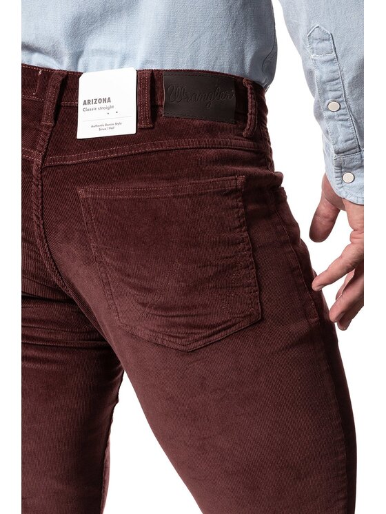 Wrangler Wrangler Pantaloni di tessuto ARIZONA Marrone Straight Fit