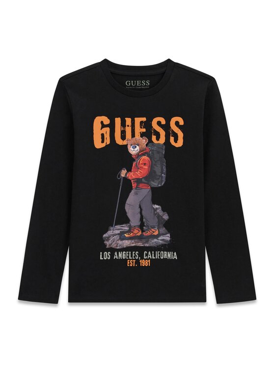 Guess Guess Блуза L6BI11 K5732 Черен Regular Fit