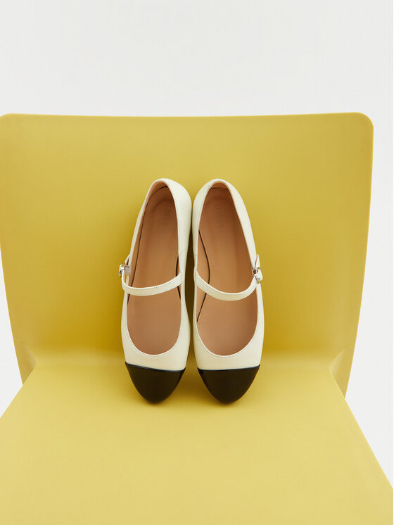 ALOHAS ALOHAS Ballerine Musa S100502 Bianco