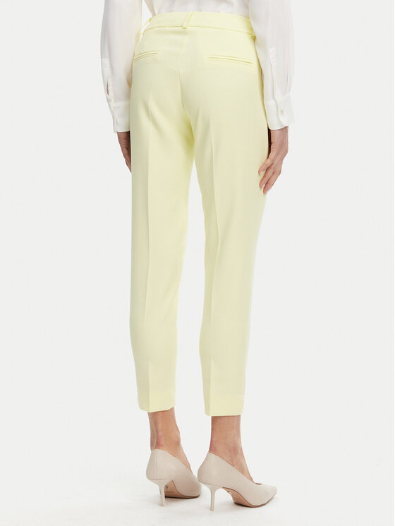 Maryley Maryley Bavlnené nohavice 25EB52Z/M24/43LL Žltá Regular Fit
