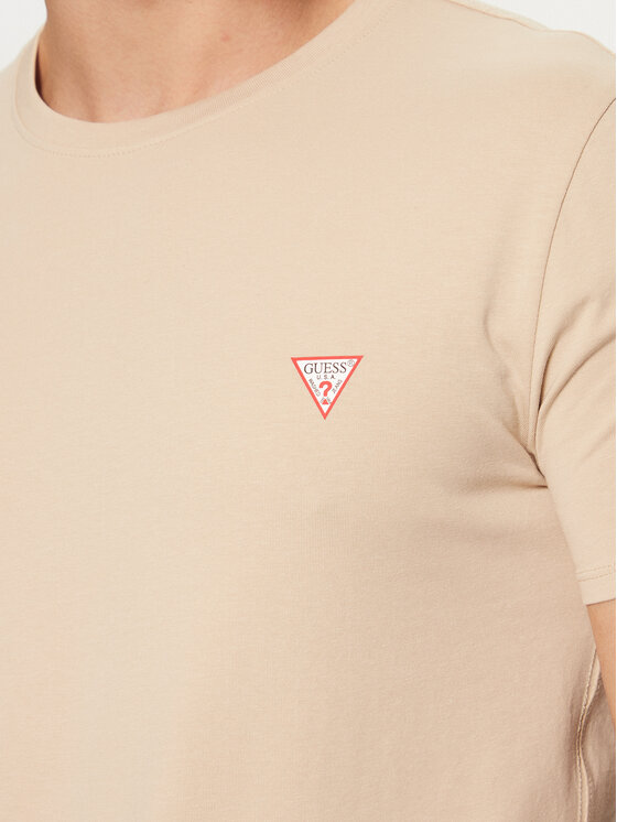 Guess Guess T-Shirt M2YI24 J1314 Μπεζ Slim Fit