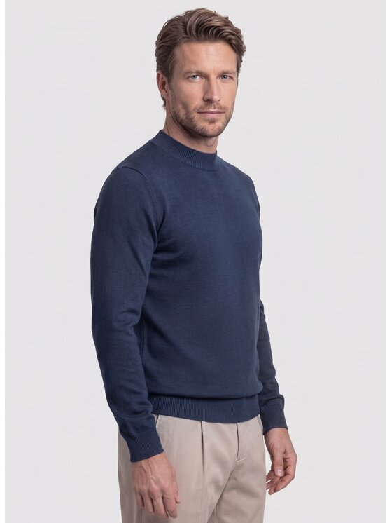Pako Lorente Pako Lorente Sweter P26WN-2X-015 Granatowy Classic Fit