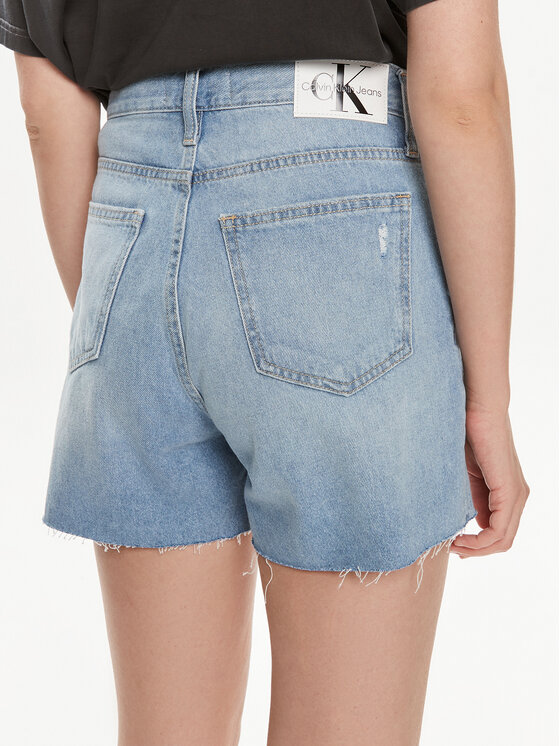 Calvin Klein Jeans Calvin Klein Jeans Džínsové šortky J20J222803 Modrá Mom Fit