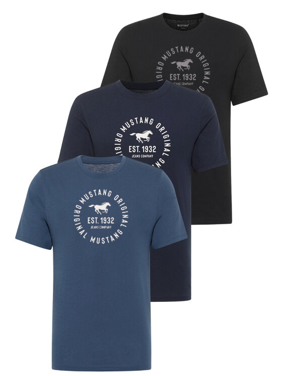 Mustang Mustang T-shirt Style Alex Blu scuro Regular Fit