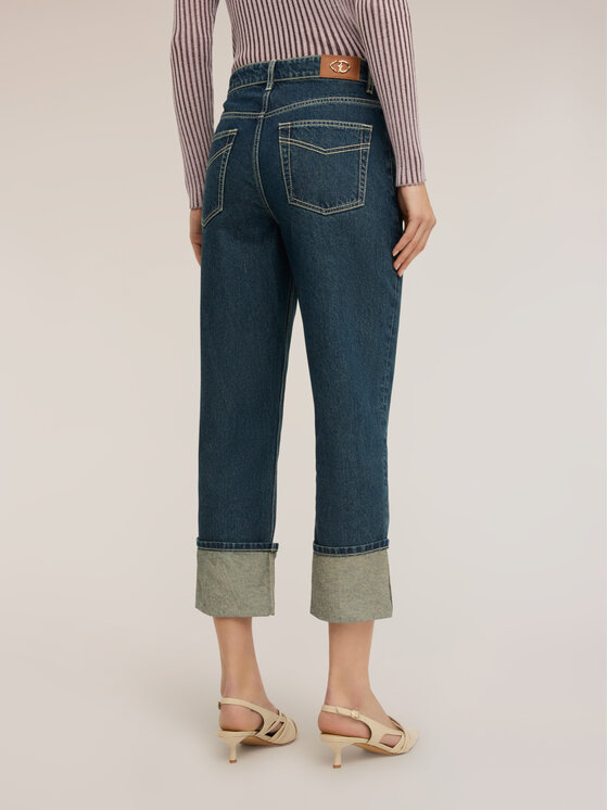 Motivi Motivi Jeans P452Q004464N024 Blu Cropp Fit