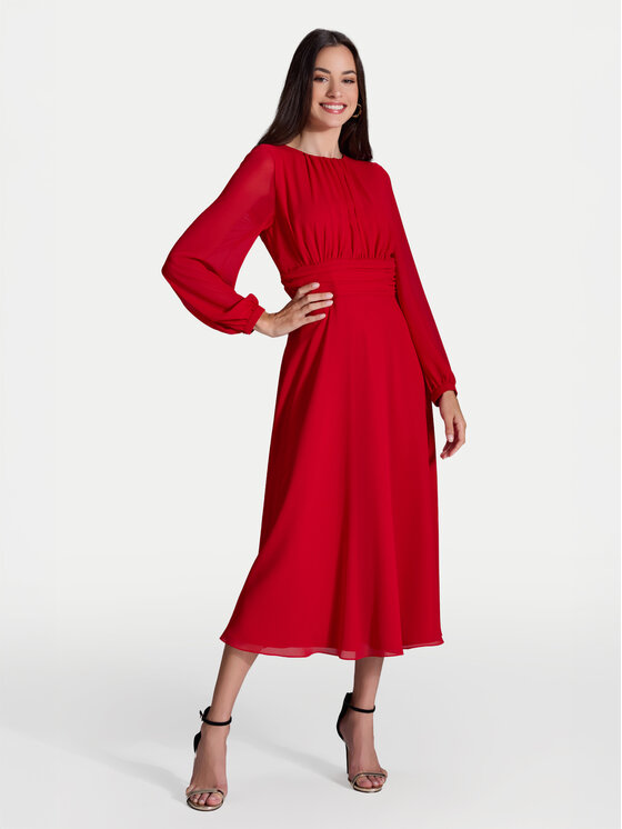 Swing Swing Rochie cocktail 5AI09000 Roșu Regular Fit