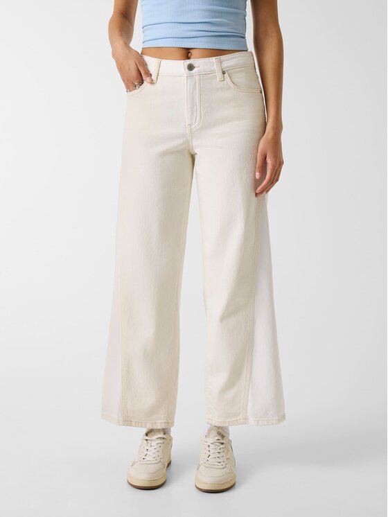 Guess Jeans Guess Jeans Jeansy 181454 Bílá Relaxed Fit