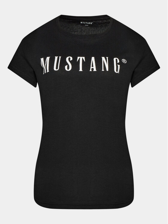 Mustang Mustang T-Shirt Alina 1013222 Czarny Regular Fit