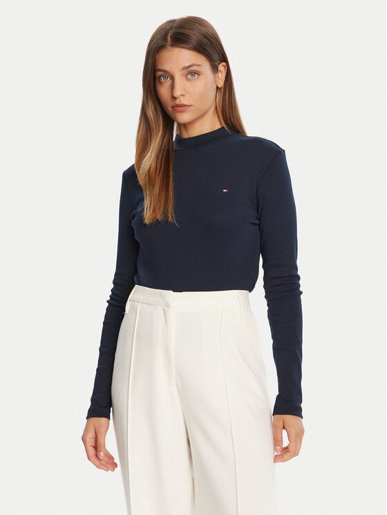 Tommy Hilfiger Tommy Hilfiger Блуза Cody WW0WW47307 Тъмносин Slim Fit