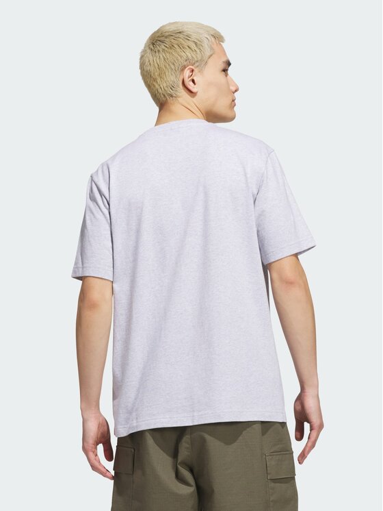 adidas adidas T-Shirt Varsity Tailsweep Graphic Szary jasny Regular Fit