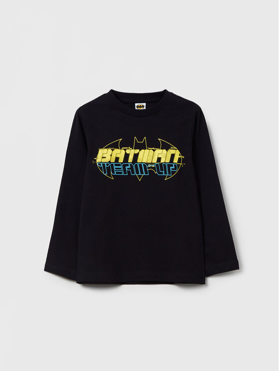 OVS Bluza BATMAN 1599224 Črna Regular Fit