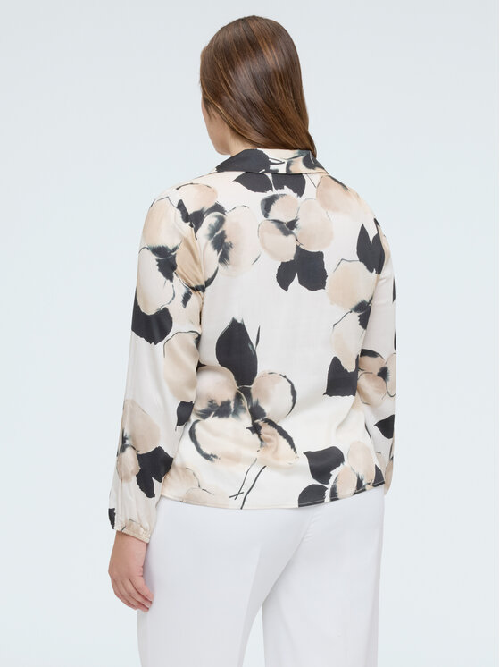 Fiorella Rubino Fiorella Rubino Bluzka 2099T002485N0R2 Biały A-Line Fit