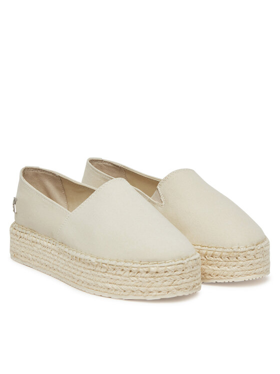 Calvin Klein Jeans Calvin Klein Jeans Espadrilky Flatform Esdparille Mg/Hdw YW0YW01737 Écru