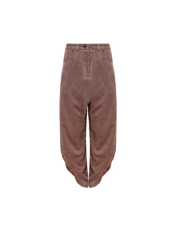 MANDRAGORA MANDRAGORA Dámské kalhoty Barro Hnědá Standard Fit