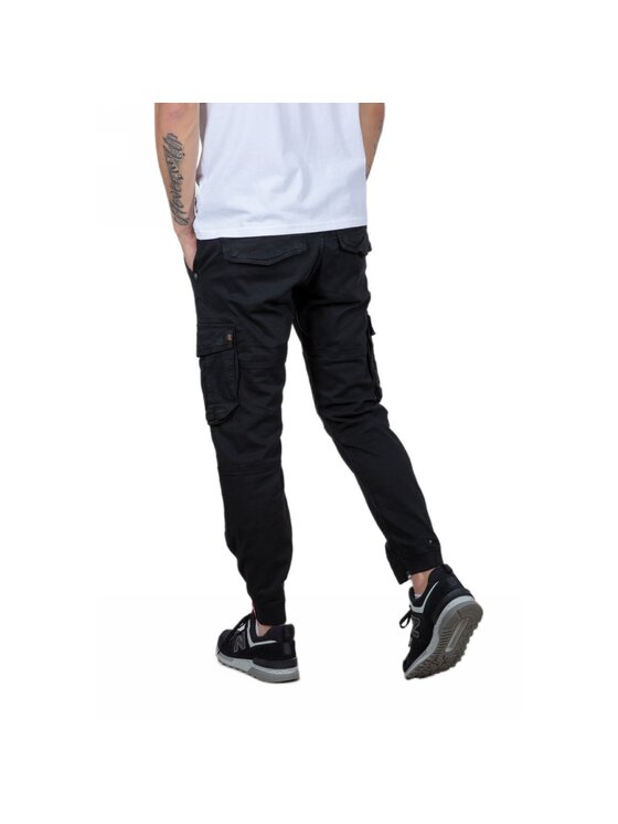Alpha Industries Alpha Industries Kalhoty z materiálu AI.196210-03-30 Černá Slim Tapered Fit