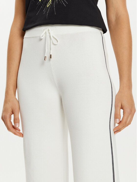 Liu Jo Sport Liu Jo Sport Παντελόνι υφασμάτινο TF4315 MS63L Λευκό Regular Fit