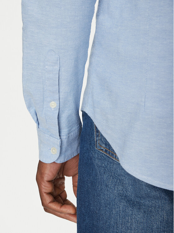 Tommy Jeans Tommy Jeans Krekls Stretch Oxford DM0DM09594 Gaiši zils Slim Fit